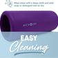 MICRODRY Deluxe Fitness Foam Back Roller for Muscle Relief, Roller for Yoga, Stretching, Deep Tissue Firm Massage & Trigger Point Release, Exercise Workout at Home or Gym, 13x5.3, Purple