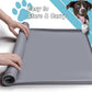 Pee Pad Tray Holder for Dog,Silicone Dog Puppy Pad Holder,24" x 24" No Spill Raised Lip High Edge Leak-Proof Mat Holder for Training Pads,Square Potty Trays for Floor Protection Complimentary 6 Clamps