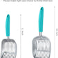 WePet Cat Litter Scoop, Aluminum Alloy Sifter, Kitty Metal Scooper, Deep Shovel, Long Handle, Poop Sifting, Kitten Pooper Lifter, Durable, Heavy Duty, for Litter Box