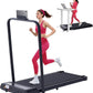 Compact Walking Pad with Handle Bar, 3.0HP Portable Walking Pads Treadmills with Handles for Home Small, 0.6-6.2MPH Compact Home Small Treadmills for Small Spaces, 320LBS
