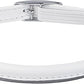 OOPSDOGGY Rolled Leather Cat Collar with Bell, Reflective Kitten Collars with Buckle Include Safety Elastic Strap - Adjustable Small Pet Collars for Boy Girl Cats (White)