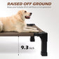 Heeyoo Elevated Dog Bed, Cooling Raised Pet Cot with Chew Proof Washable Breathable Mesh and Metal Frame, Portable Dog Cot Bed with No-Slip Feet for Outdoor or Indoor Use