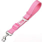 Elisel Elisel 2 Packs Adjustable Length Pet Dog Cat car seat Belt Pet seat Belt Pet Accessories for Dogs Cats and Pets (Black Pink)