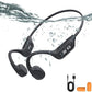 Swimming Headphones-Bone Conduction Headphones Bluetooth V6.0 Open Ear Sports Headset, IP68 Waterproof Built-in MP3 Player 32G Memory, for Running, Cycling (Black)
