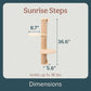 Cat Climbing Wall System – Modern Floating Shelves & Perches for Cats - Sunrise Steps | Ascentials by FurHaven