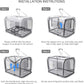 Extra Large Cat Carrier Soft Sided, Portable Small Dog Carrier for 2 Cats, 24"x16.5"x16" Car Travel Folding Comfortable Design with Bowl, Grey