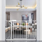 ALLAIBB Extra Wide Pressure Mounted Baby Gate Walk Through Child Kids Safety Toddler Tension White Long Large Pet Dog Gates with Extension for doorways Kitchen (48.03-52.76"/122-134cm)
