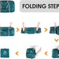 WANDF Foldable Travel Duffel Bag 60-120L Duffle Carry on for Women and Men