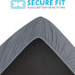 Paw Inspired Fitted Fleece Liner for Ferret Nation, Critter Nation Cage for Ferrets, Rats, Chinchillas, Hedgehogs & Other Small Animals (Gray, Bottom Pan Liner)