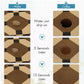 AMOAMI Coffee Mat Hide Stain Rubber Backed Absorbent Dish Drying Mat for Kitchen Counter - Fits Under Coffee Maker or Machine - PEANUT 17x31.5