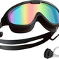 Adult Swimming Goggles for Women Men,No Leak No Fog Wide View, Sunglass Goggle with Earplugs and Nose Clip