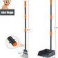 Niubya Pooper Scooper for Dogs, Metal Poop Scooper Tray and Rake Set with Adjustable Long Handle, Dog Pooper Scooper for Pet Waste Removal