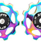 ZTTO Guide Pulley Bike Rear Derailleur Pulley Wheels, Colorful Aluminum Alloy 11T 13T CNC Road Bike Guide Roller Bicycle Derailleur 4mm 5mm 6mm for MTB, Road Bike
