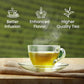 Blendart Blossom Blush Rose White Tea Bags Delicate Caffeinated Tea Made from Fresh Leaves. Natural Premium White Tea Bags -50 Pyramid Tea Bags