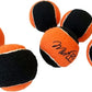 Midlee Orange/Black Dog Halloween Tennis Balls- Set of 6
