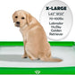 MEEXPAWS Dog Pee Pad Holder Foldable, Puppy Pad Holder Liner Base High Side, Dog Litter Box Indoor 44’’x33’’, Training Leak-Proof Easy Clean