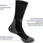 JOYNÉE 5/10 Pairs Mens Lightweight Athletic Crew Socks Cushioned Breathable Long Socks for Sports Running