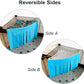 RIOUSSI Guinea Pig Hideout Hideaway Corner Fleece Toys Cage Accessories with Reversible Sides, Geo/Gray+Blue, 2 Pack