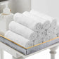 Avalon Salon Towel - White Hand Towels Bulk Pack of 24-100% Cotton Absorbent Spa, Facial & Gym Towels for Working Out - 16x27 Inches (Not Bleach Proof)