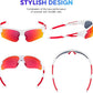 BEACOOL Polarized Sports Sunglasses for Men Women Youth Baseball Fishing Cycling Running Golf Motorcycle Tac Glasses UV400