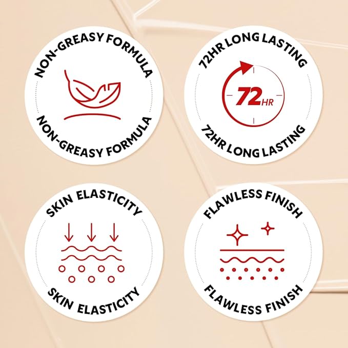 TIRTIR Mask Fit Red Cushion Foundation | Full coverage, Weightless, Skin fit, Satin Glow Finish, Korean Makeup, beauty, Tattoo cover up, Buildable (#17C Porcelain, 0.63 Fl Oz)