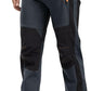 Rdruko Men's Snow Ski Pants Waterproof Insulated Winter Outdoor Snowboard Hiking Fleece Pants with Belt