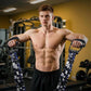 Natural Latex 3-Hole Resistance Stretcher, 2025 New Chest Expander Stretch Bands for Men, High Elasticity & Tear Resistant Exercise Bands with Handles, Full-Body Basic Training