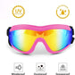Dog Goggles Dog Sunglasses for Medium to Large Breed Anti-UV Eye Protection with Adjustable Straps- Pink