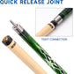 GSE Games & Sports Expert 58" 2-Piece Canadian Maple Hardwood Billiard Pool Cue Sticks for Men/Women, House or Commercial/Bar Use (Several Colors, Weight 18oz, 19oz, 20oz, 21oz Available)