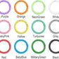 12 Pack 1 Inch Metal Round Carabiner Keyring, Trigger Spring O Rings for Keychain, Purse Chain Clips, Paracord Lanyard, Key Rings DIY Accessories (Assorted)