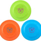 Dog Flying Disc, 3 Pcs Competition Dog Flyer Toy, Soft Indestructible Rubber Lightweight Flying Discs Toy for Dogs - Floats On Water, Gentle On Teeth and Gums