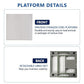 SIKE EPS660 Bariatric Floor Scale with Extra-Large Platform, SIKE Digital Postal Shipping Scale, 660 x 0.2lb(300kg x 0.1kg), 22" x 22" Platform, Stainless Steel, Heavy Duty