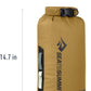 Sea to Summit Big River Dry Bag, Heavy-Duty Dry Storage, 8 Liter, Gold Brown