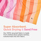 Dock & Bay Quick Drying Towel - for Sports & Gym - Compact, Lightweight - 100% Recycled - Includes Bag - Summer - Miami Sorbet, Extra Large (200x90cm, 78x35)