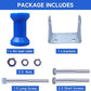 4INCH/5INCH Updated Boat Trailer Rollers with Brackets Blue Keel Roller Assembly Galvanized Steel