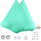 5.5 Yards Aerial Silks Yoga Swing Set - Aerial Yoga Hammock Kit Anti-Gravity Flying for Fitness, Low/Non Stretch Nylon Tricot Fabric Hardware Included for Dance