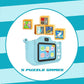 Kids Camera Toys,48MP Dual Lens with 64G SD Card and Cartoon Soft Cover for 3-8 Year Old Girls Boys (BlueDJS)