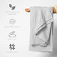 100% Cotton Herringbone Weave Blankets, 90"X90" Queen, Throw Blanket for Bed,All Season Cotton Blanket, Cozy Blanket,Throws Bed Blanket,Throw Blanket for Couch,Modern Home Decor -Light Grey
