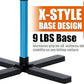 Baseball&Softball Tee,Batting Tee,Adjustable Height:25-37 inches，2 Flexible Top Rubber,X-Style Foldable&Heavy-Duty Base and Carrying Bag for Easy Store&Carrying