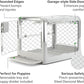 DIGGS Revol Collapsible Dog Crate with Wheels - Premium Portable Dog Crate - Safe, Stylish, and Convenient Indoor Kennel (Ash, Small)