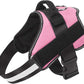 Bolux Dog Harness, No-Pull Reflective Dog Vest, Breathable Adjustable Pet Harness with Handle for Outdoor Walking - No More Pulling, Tugging or Choking (Pink, S)