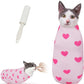 Cat Wrap for Cutting Nails, Self-Adhesive for Grooming, Anti-Scratch Cat Swaddle Wrap for Medicine, Nail Clipping, Teeth Brushing, Ear Cleaning