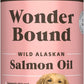 Amazon Brand - Wonder Bound Wild Alaskan Salmon Oil - Skin and Coat Support, Omega 3 Supplement for Dog and Cat , 16 fl oz
