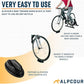 Alpcour Bike Front Wheel Riser Trainer Block with Anti-Skid Design – Compatible with Stationary, Mountain and Road Bikes – Natural Riding Position Set -up for Indoor Training