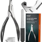 Dog Nail Clippers - All Steel Material, 1.22-Inch Large Opening, Built-in Spring, No Fur Pinch, for Medium to Large Dogs and Cats, Professional Pet Nail Trimmers, with Free Nail File