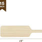 BATTIFE 2Pack 15 Inch Greek Fraternity Paddle, Unfinished Solid Pine Wood Paddles, Wooden Sorority Frat Paddle for Arts Crafts