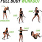 Lite Gorilla Bow Portable Home Gym Resistance Bands and Bar System for Travel, Fitness, Weightlifting and Exercise Kit, Full Body Workout Equipment Set