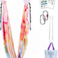 F.Life Aerial Yoga Hammock kit- Yoga Swing Multicolor 5 yards-Flying Yoga Include Daisy Chain,Carabiner and Pose Guide