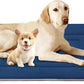 JoicyCo Soft Dog Crate Pad Mat, 48 in Non-Slip Bottom Washable Bed for Extra Large Dogs, Pet Mattress Kennel Pad, Dark Blue