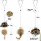 Cat Toys for Indoor Cats,Interactive Door Hanging Cat Toys Attached with Catnip/Feathers/Birds/Mouse Toys for Cats/Kitten Toys(3 Pack)
